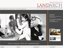 Tablet Screenshot of landarch.at